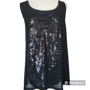 Torrid Mesh & Sequin Tank Top